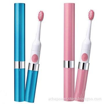 AA battery powered sonic toothbrush with protective cover directly from china factory